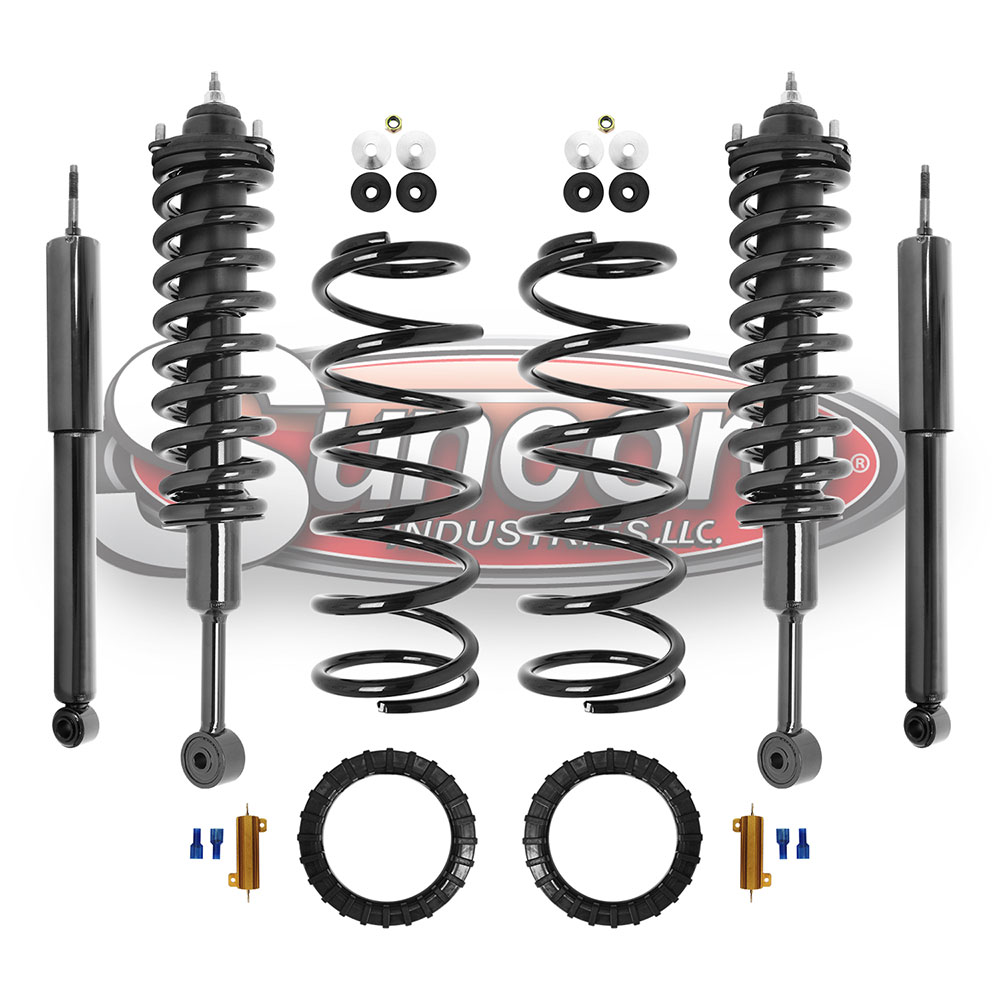 Air Suspension Air to Coil Springs and Struts Conversion Kit with Gas Shock Absorbers Bundle - Lexus & Toyota