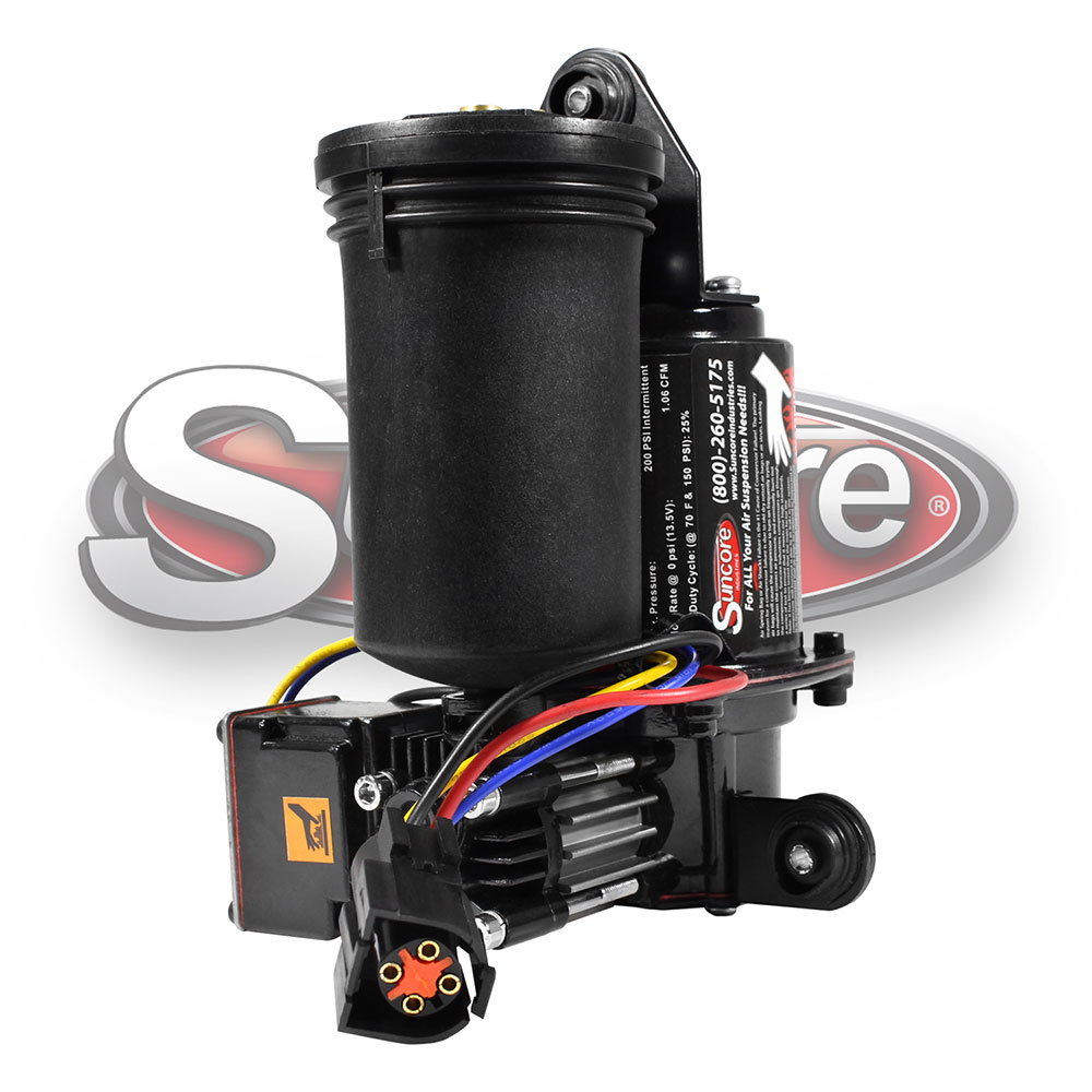Air Ride Suspension Compressor Pump with 4 Outlet Dryer - 1988-1994