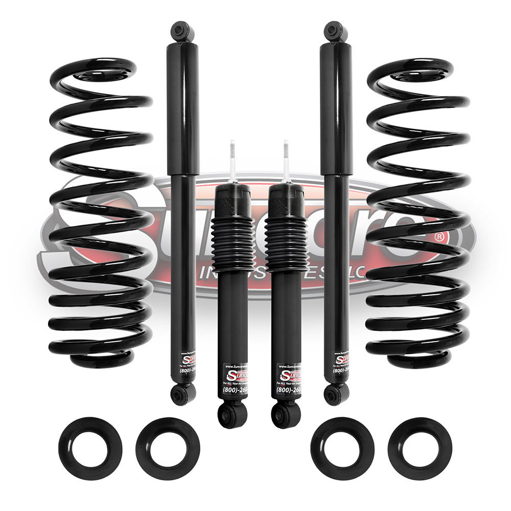 GMT913 Air Suspension Air Springs to Coil Springs with Gas Shock Absorbers Bundle - Hummer H2