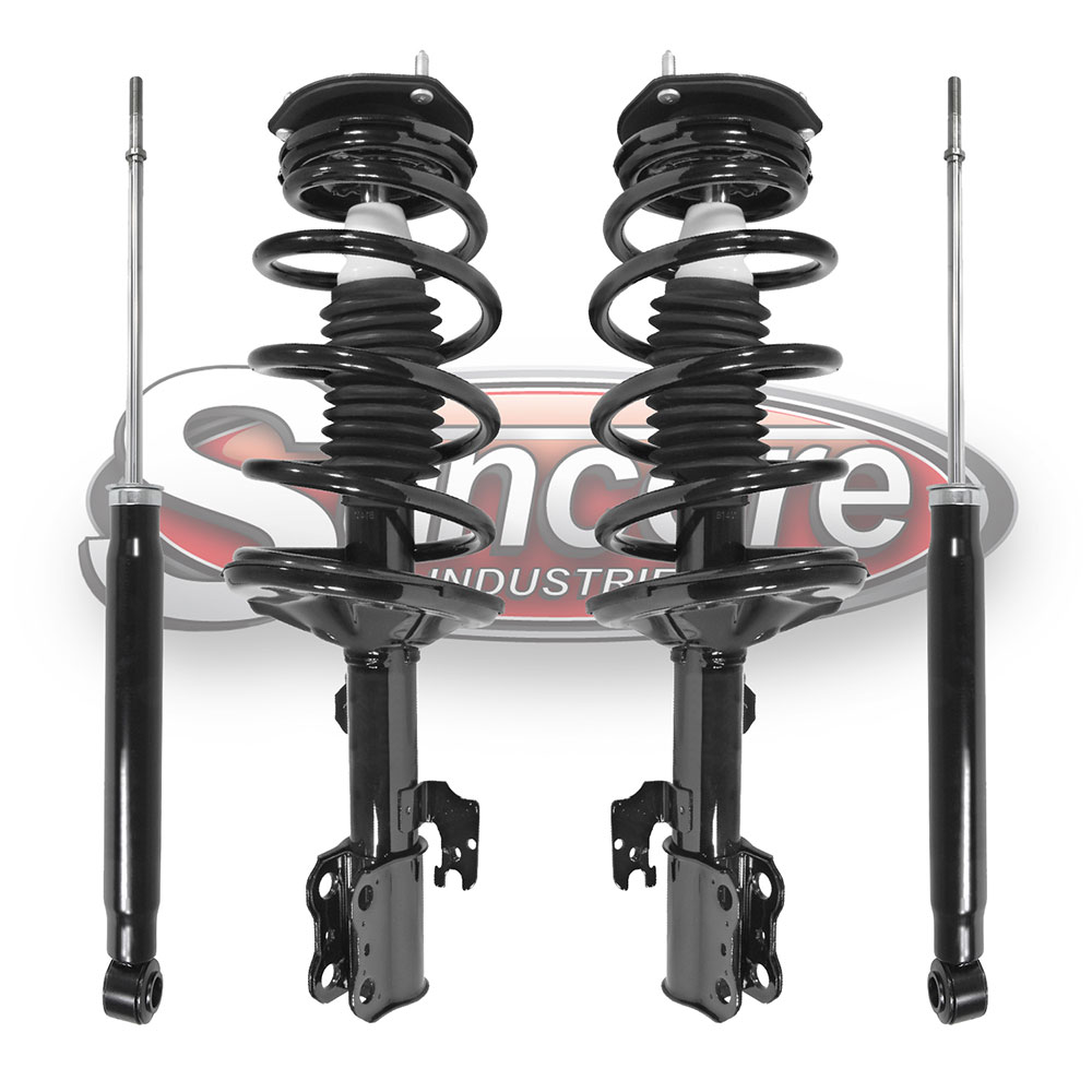 Front Complete Strut Assemblies & Rear Shocks Kit - FWD Toyota Sienna