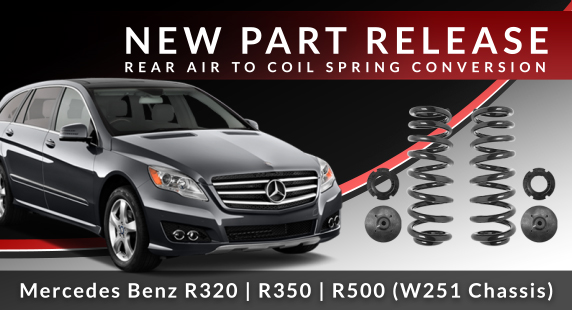 Mercedes R-Class W251 Rear Air to Coil Spring Conversion Kit – Never Replace your Rear Air Springs Again