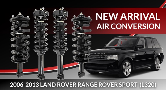 New Conversion Kit 2006-2013 Land Rover Range Rover Sport (L320) EAS Suspension to Complete Struts & Coil Springs