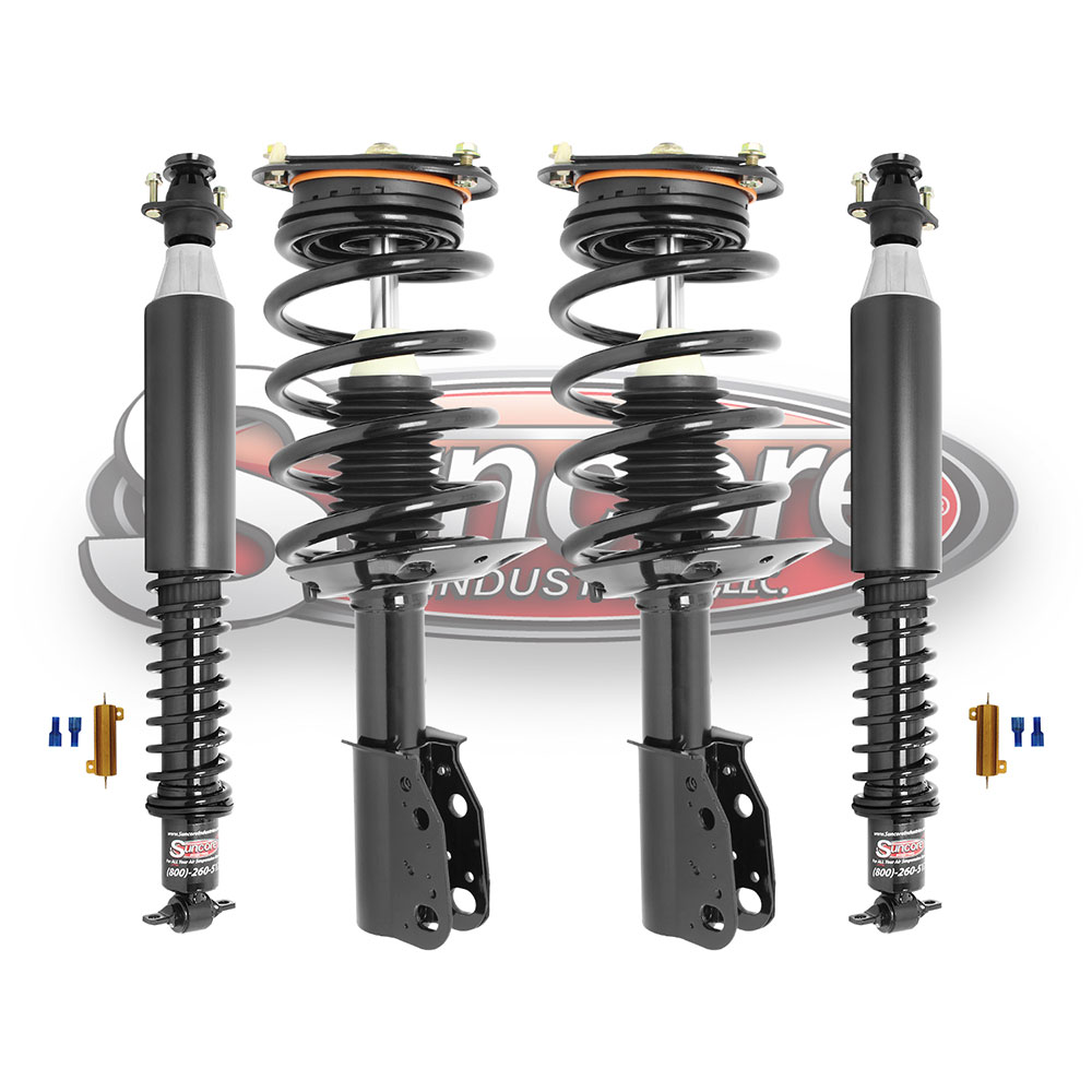 Electronic Suspension to Coil Spring and Strut Conversion Kit with Heavy Duty Gas Shocks Bundle - Seville & Aurora