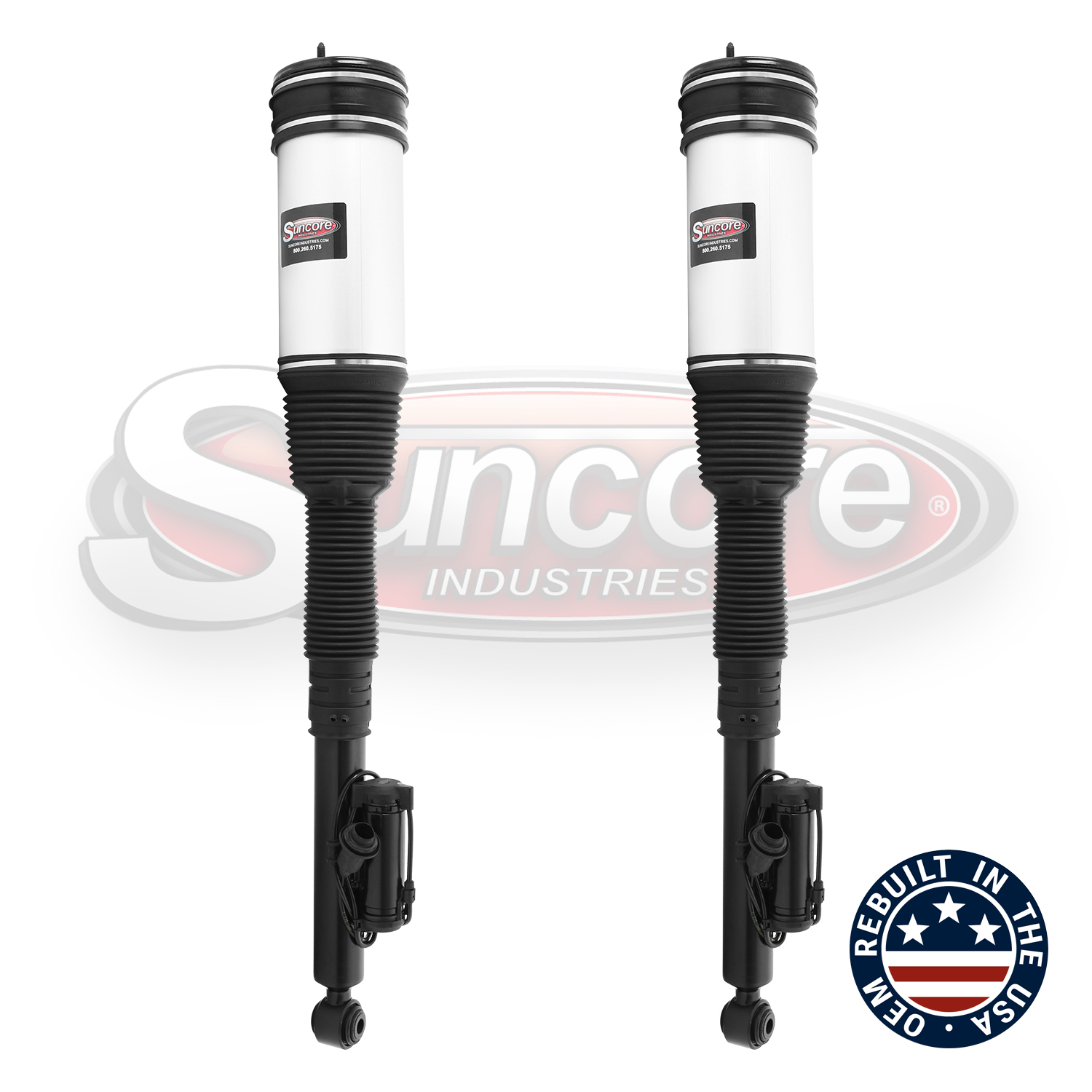 W220 Electronic Airmatic Suspension Remanufactured OEM Air Struts Rear Pair - Mercedes-Benz S Class