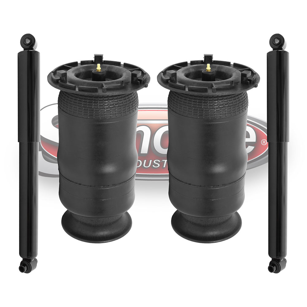 Rear Autoride Suspension Air Spring Set and Gas Charged Shock Absorbers for GMT360 Platform GM SUV Trucks