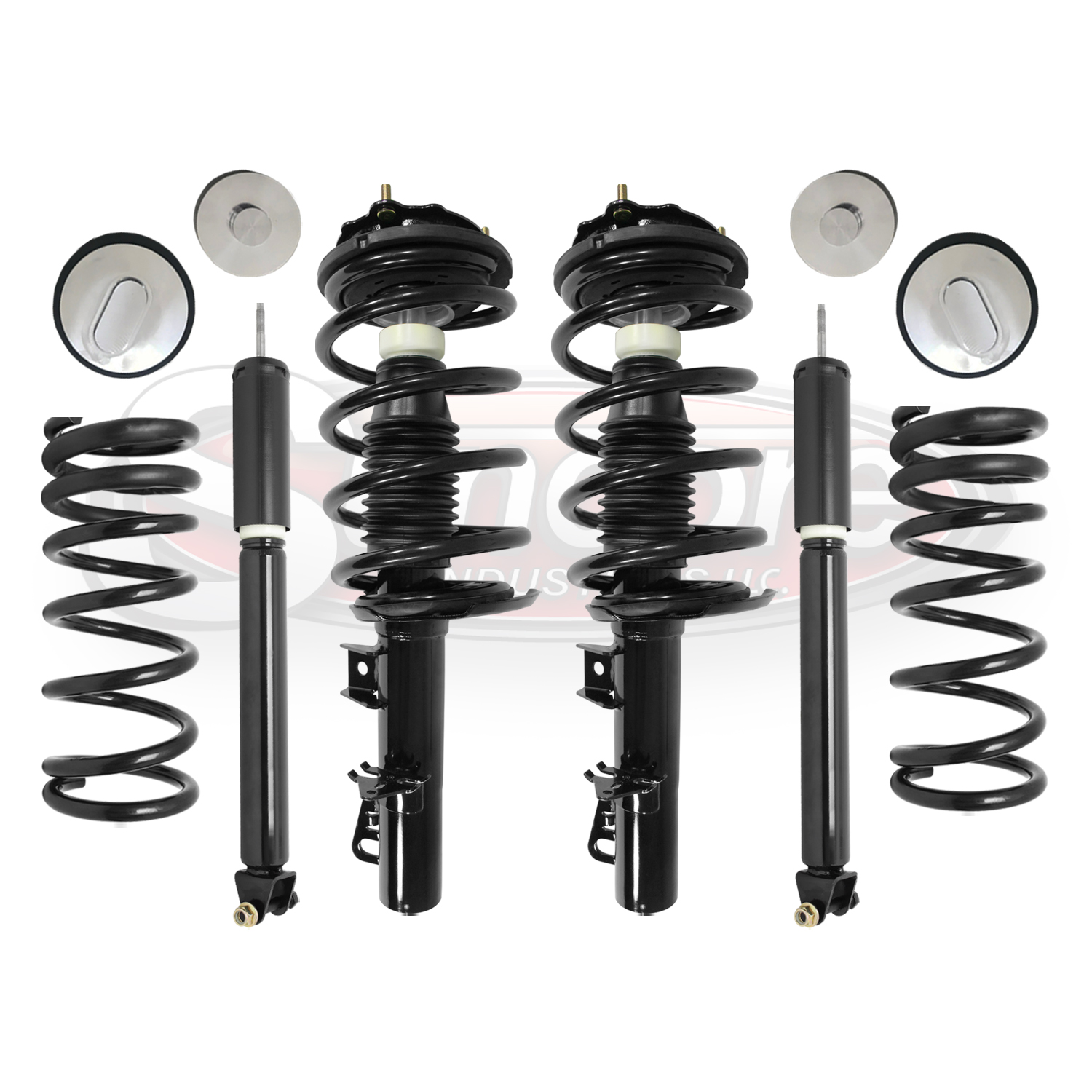 Air Suspension Conversion Kit to Coil Springs and Struts with Gas Shocks Bundle - Lincoln Continental