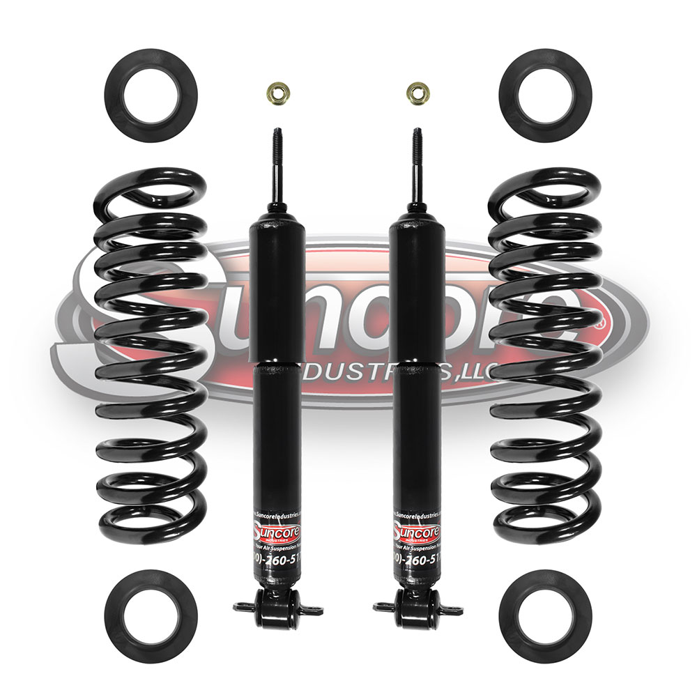 Air to Coil Spring Conversion Kit with Gas Shock Absorbers for Limousine Models Rear Pairs - Lincoln Town Car