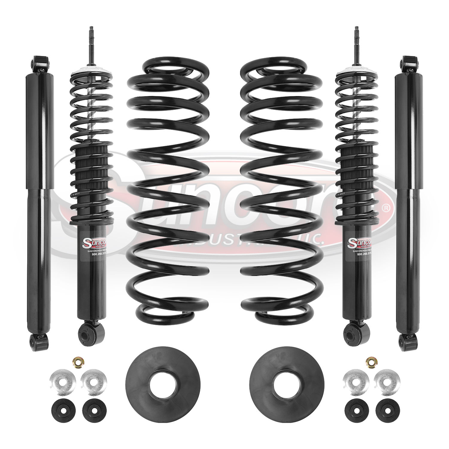 4WD Suspension Air to Coil Spring Conversion Kit with Gas Shocks Bundle - Navigator & Expedition