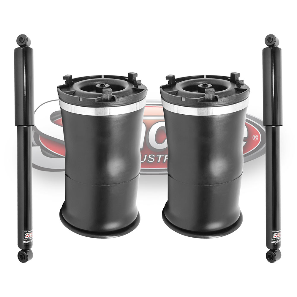 GMT913 Air Suspension Air Springs with Rear Gas Shock Absorbers Rear Pair - Hummer H2