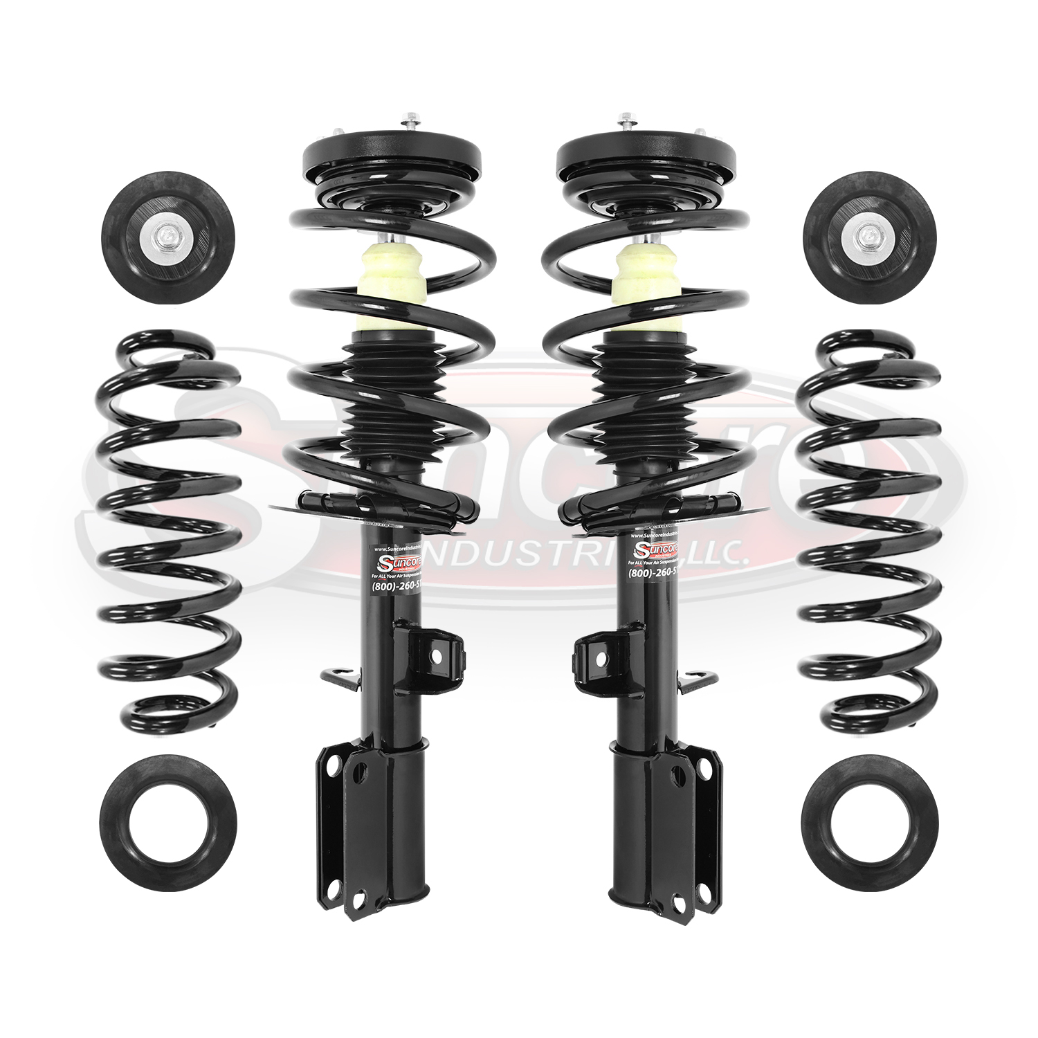 Front & Rear Self-Leveling Air Suspension to Coil Spring Conversion Kit- 2000-2006 BMW X5 E53