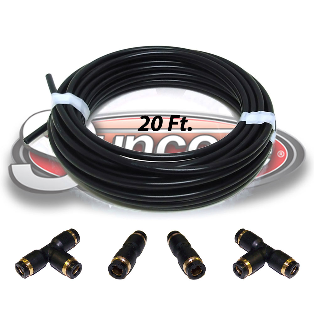 Air Ride Suspension Air Line Kit with Connectors - Mercury, Lincoln & Ford