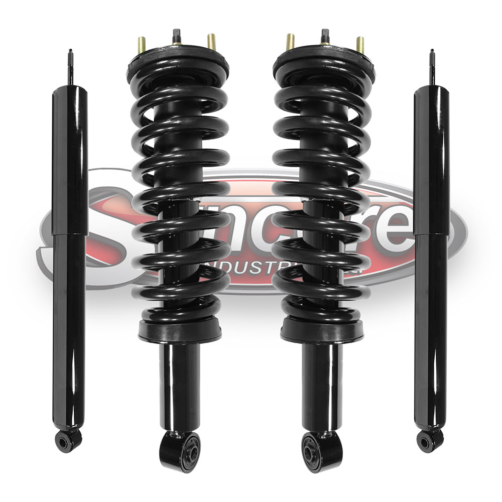 4WD Front Quick Complete Strut Assemblies & Rear Shock Absorber Bundle - Toyota Tundra