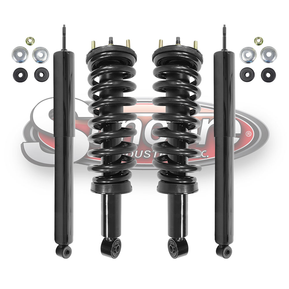RWD Front Complete Strut & Coil Spring Assemblies & Rear Shock Absorber Bundle - Toyota Tundra