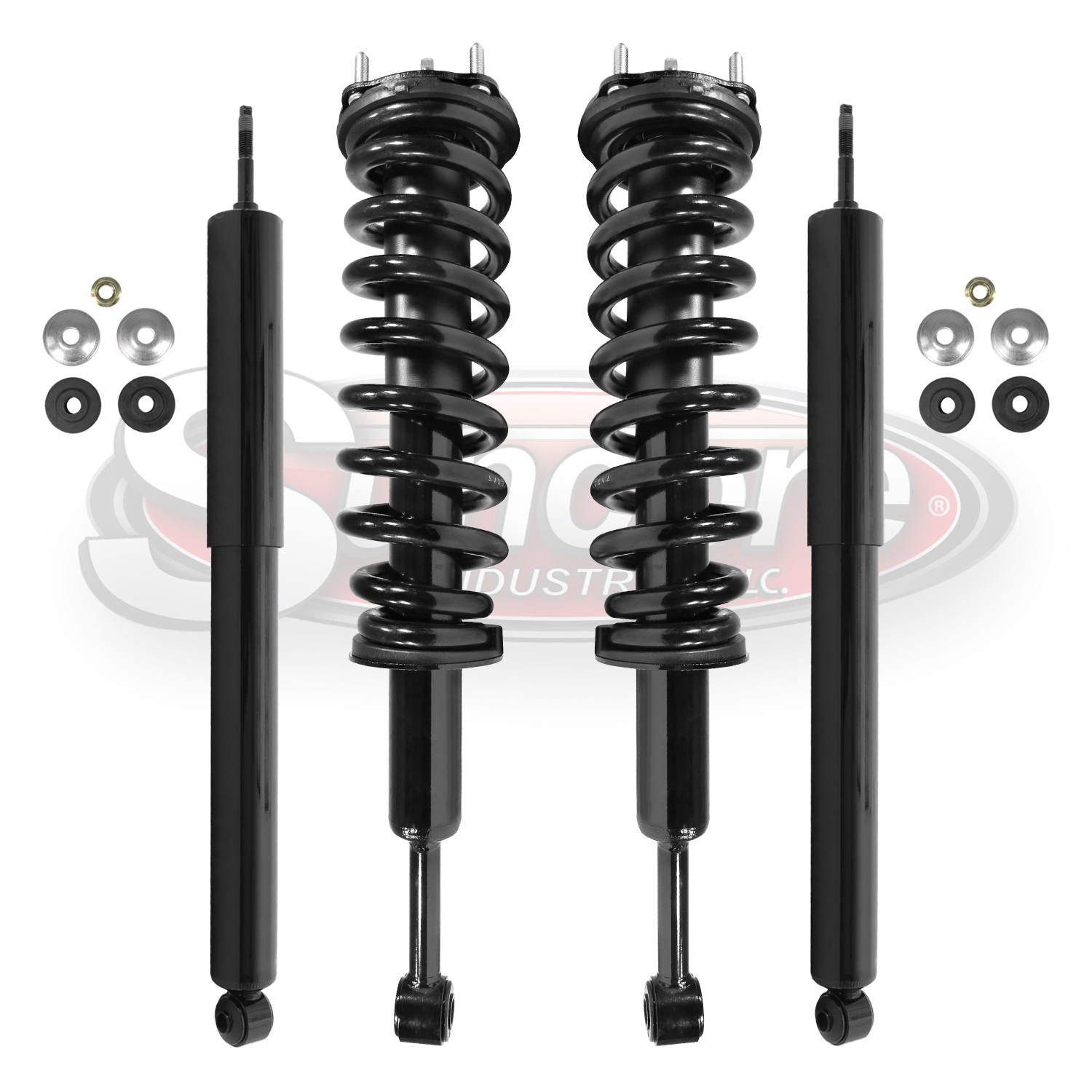 Front Complete Strut And Coil Spring Assemblies And Rear Shocks Kit