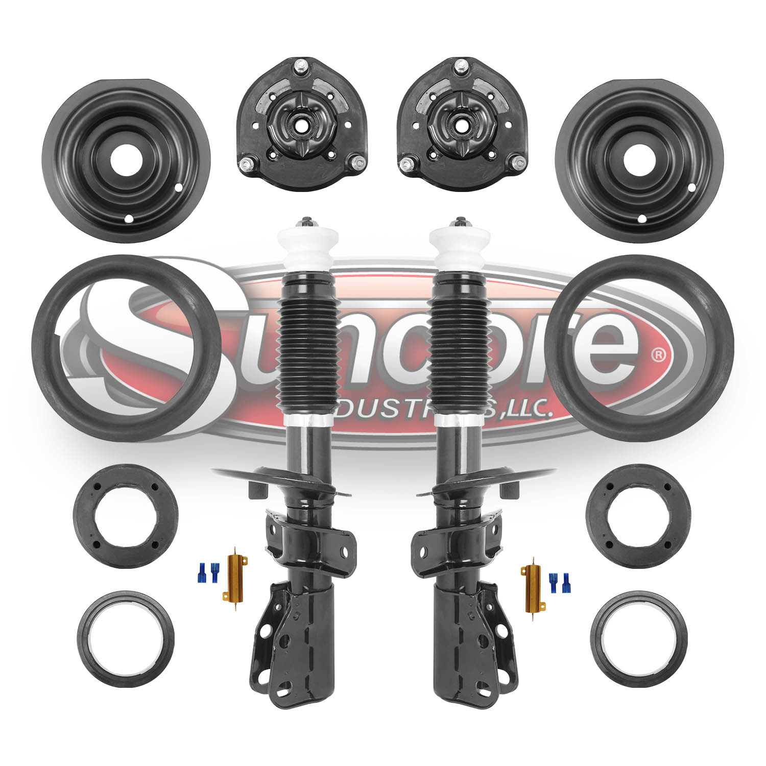 Front Electronic Suspension to Bare Struts Conversion Kit