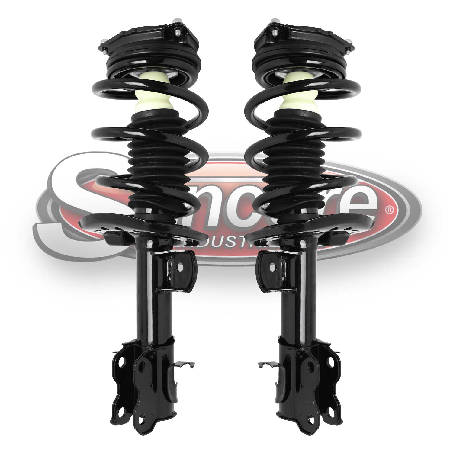 Front Pair of Quick Complete Struts & Springs For Chevrolet City Express & Nissan NV200