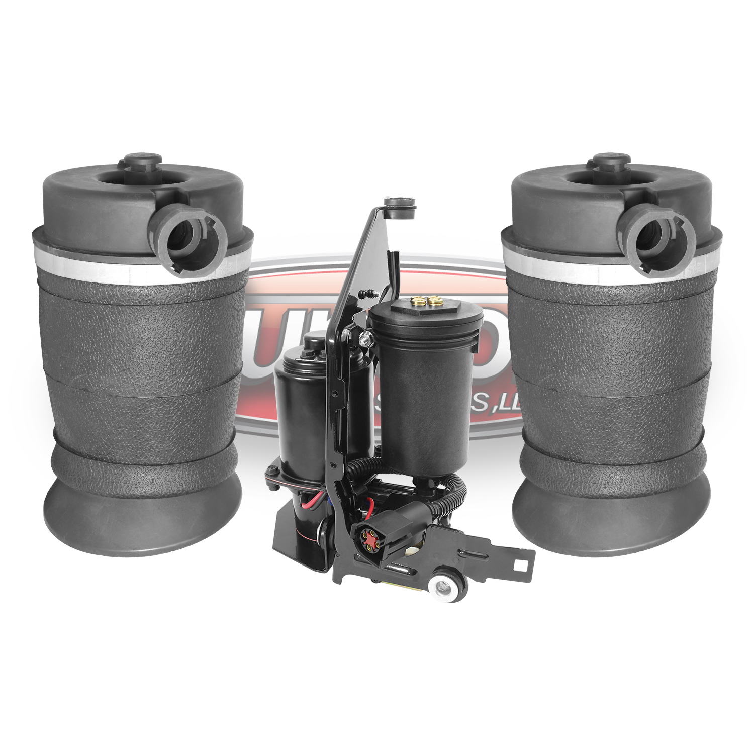 Rear Suspension Air Spring and Compressor Kit with Mounting Brackets - 4x4 Expedition & Navigator