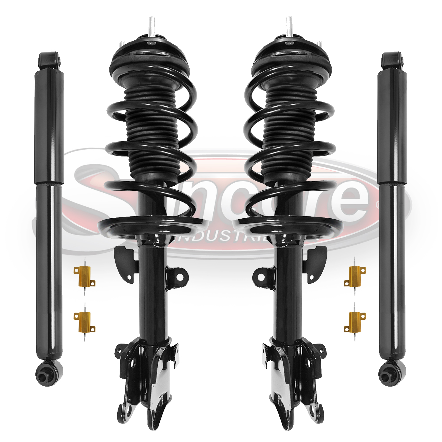 ADS Conversion Kit Front Complete Struts & Rear Shock Absorbers for 2007-2013 Acura MDX