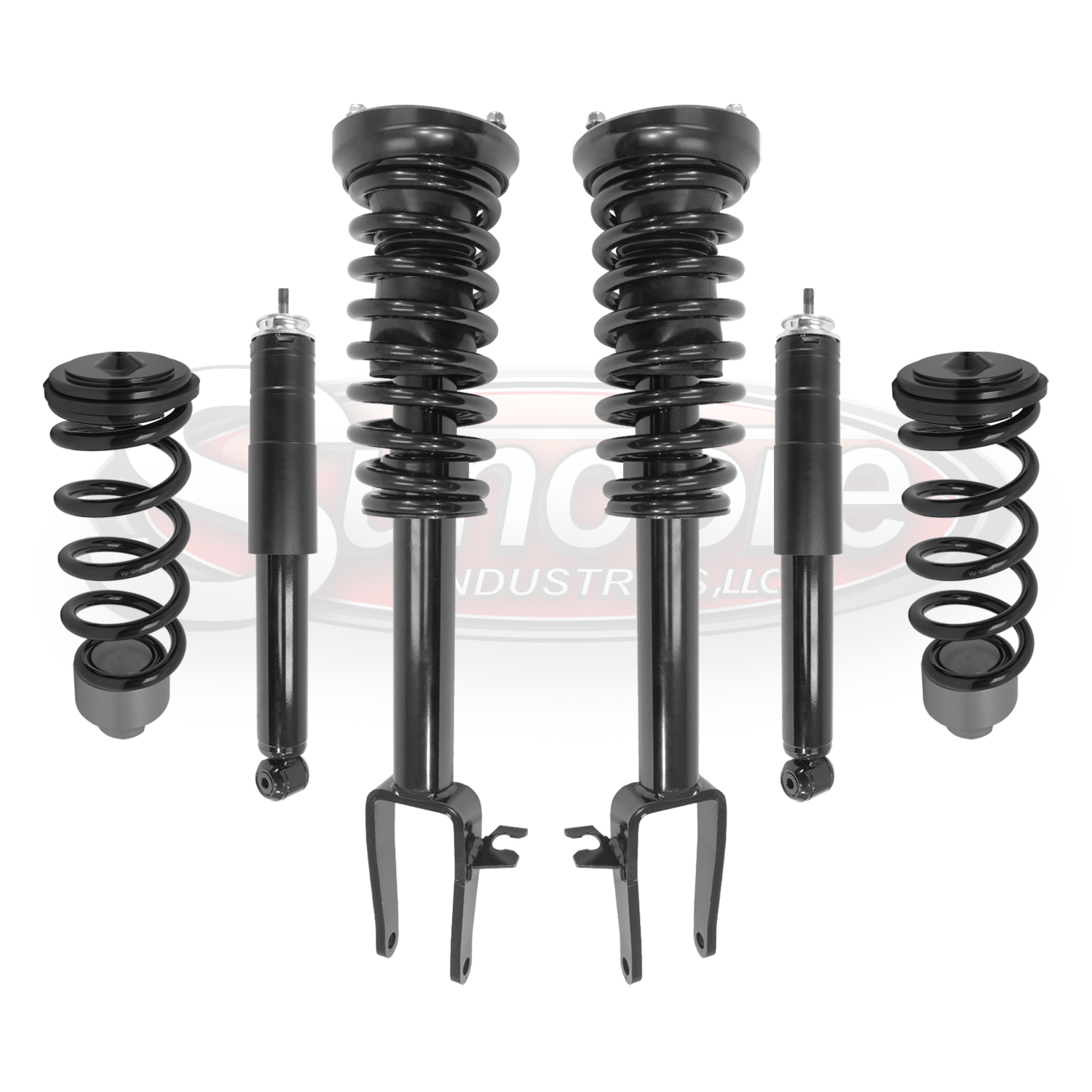 Air To Coil Spring Suspension Conversion Kit For 2003-2009 Mercedes E-Class W211 Airmatic 4Matic Wagon