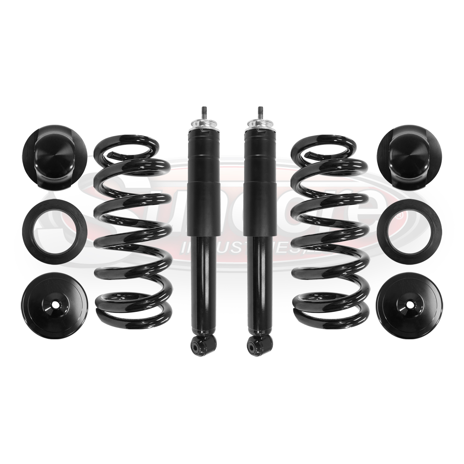 Rear Air Spring to Coil Spring & Shocks Conversion Kit - 2003-2009 Mercedes E-Class Wagon W211 w/ Rear Leveling