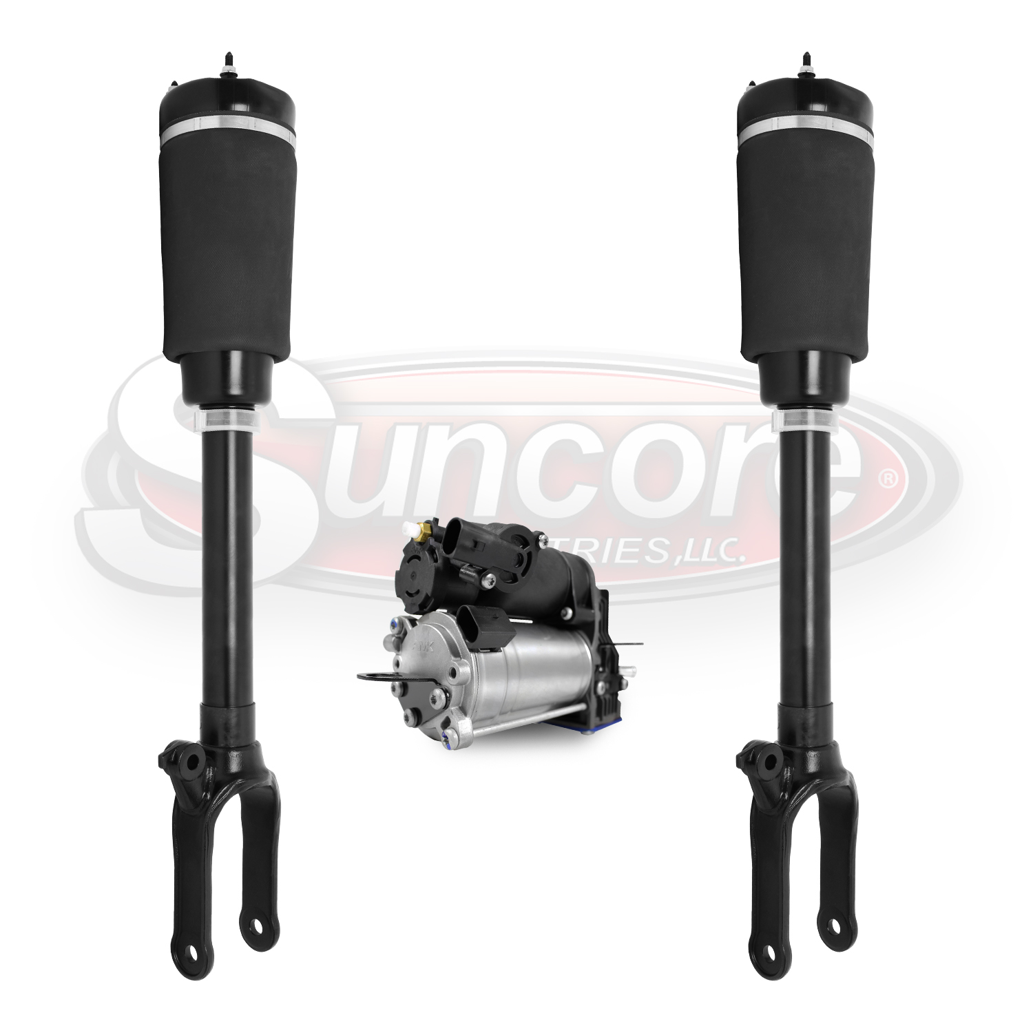 Mercedes GL320, GL350, GL450, GL550 AIrmatic Suspension Front Air Strut Assemblies & Air Compressor without ADS