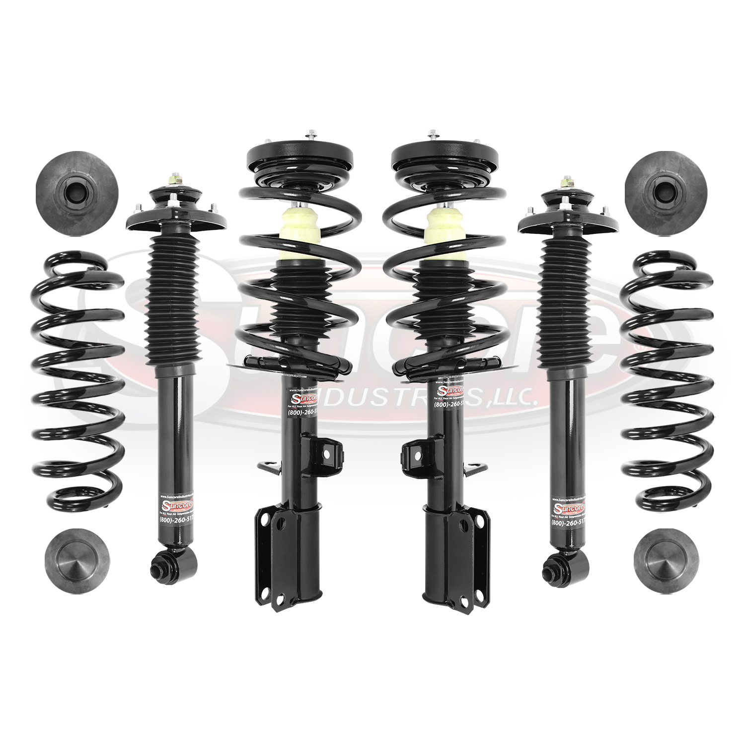 Air to Complete Struts & Coil Springs Conversion Kit for 2000-2006 BMW X5